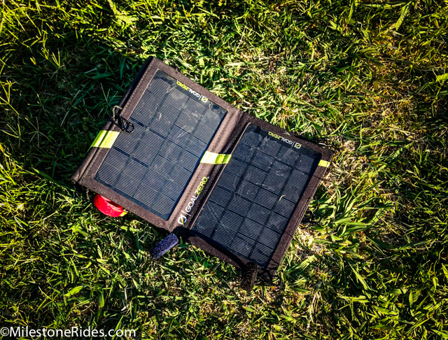 Goal Zero Guide 10 Plus Solar Kit on Grass